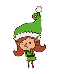 elf woman walking avatar character