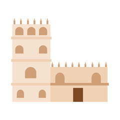 Abstract cute church