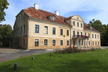 Fototapeta na wymiar An old manor in Estonia near Paatsalu.
