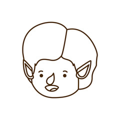 Obraz na płótnie Canvas elf head avatar character