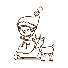 elf with sleigh avatar chatacter