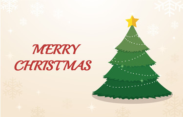 Christmas tree and space for text background vector illustration eps10 