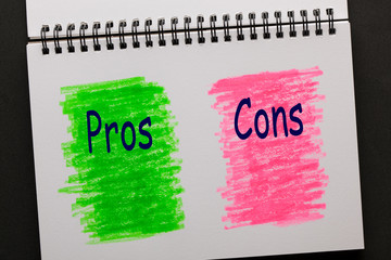 Pros and Cons Concept