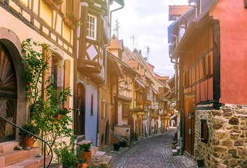 Beautiful view of old town in Europe