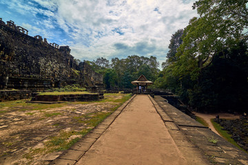 Buddhist temple in Angkor thom complex, Angkor Wat Archaeological Park in Siem Reap, Cambodia UNESCO World Heritage Site