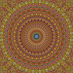 Colorful seamless abstract floral garden mandala ornament pattern wallpaper - tribal vector illustration