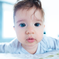 Close up of the baby