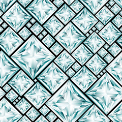 Seamless rhombus diamond pattern