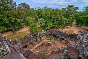 Fototapeta na wymiar Prasat Phimeanakas temple in Angkor thom complex, Angkor Wat Archaeological Park in Siem Reap, Cambodia UNESCO World Heritage Site
