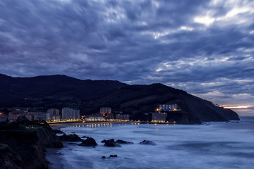cloudy landscape in bakio