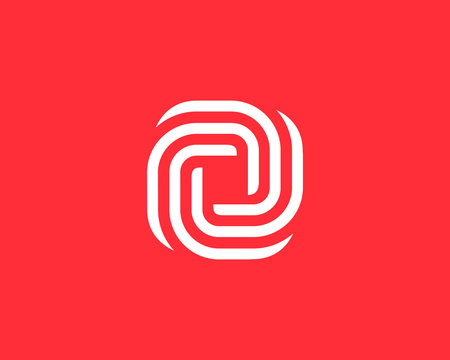 Abstract business logo icon design with letter O