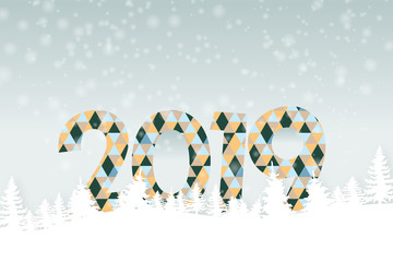 2019 - Winterwald - Dreiecksmuster