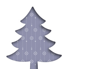 Fototapeta premium Tannenbaumkarte mit Freiraum - weihnachtliches Muster