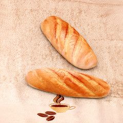3d render of bread