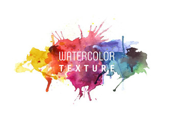 Watercolor background. Vector illustration.