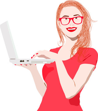 mujer de ventas 