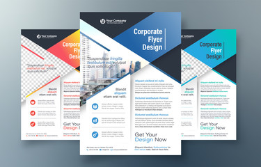 Fototapeta premium City Background Business Book Cover Design Template