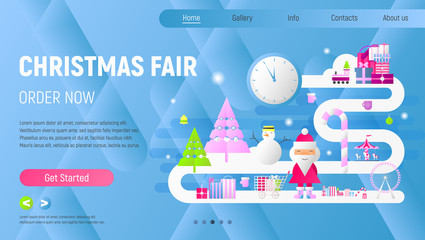 Christmas Fair Landing Page