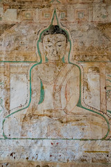 Obraz premium Wandmalerei in Bagan