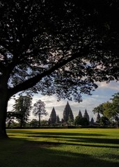 Fototapeta na wymiar Beautiful of Prambanan Temple