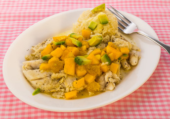 Baked Flounder in Orange Sauce