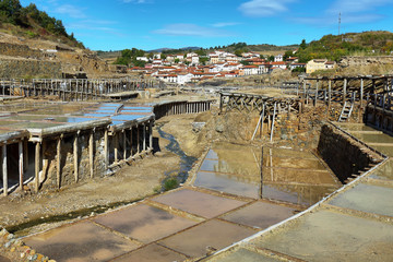 Naklejka premium Salt valley of Anana, in Alava, Spain