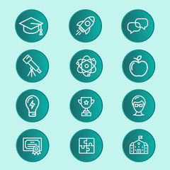 Education infographic about school skills elements template for graduation concept, This process helps your build visual, Presentation