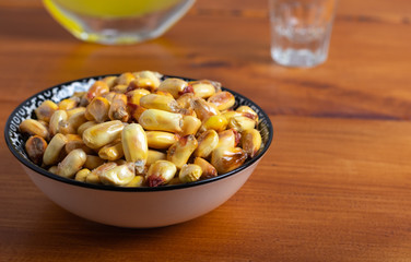 roasted corn in a bowl