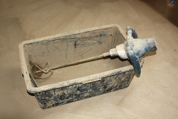 Mortar mixer. Electrical concrete.