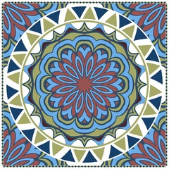 Ornamental ethnic pattern. For fashion design, shawl, textile, bandanna, print, invitation card. Vector illustration
