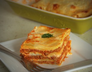 lasagnes au bœuf, fait maison 