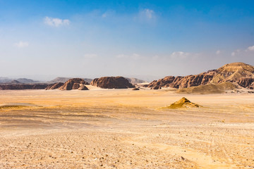 Fototapeta na wymiar The beauty of the desert of Sinai in Egypt