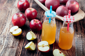fresh organic apple cider