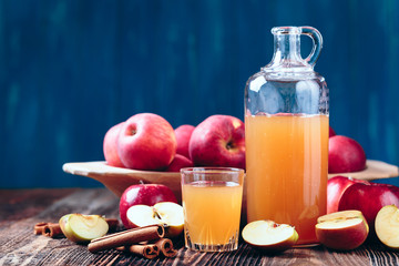 fresh organic apple juice