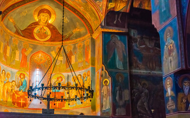 Interior of Upper Betlemi Church in Tbilisi, Georgia