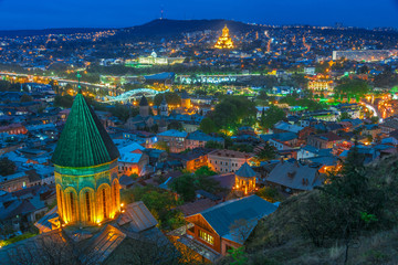 Panoramic view of Tbilisi, Georgia © monticellllo