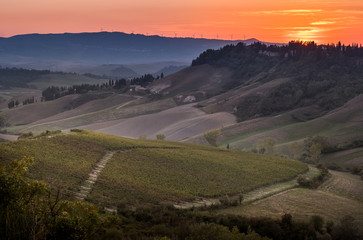Fototapeta premium Peccioli, Pisa, Tuscany - Countryside landscape
