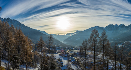 winter is coming in stubai tal, tirol, austria