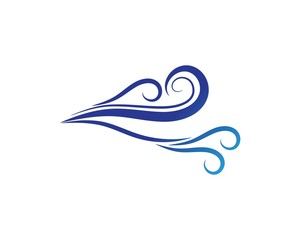 wind icon vector template