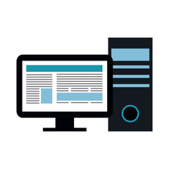 Computer navigating internet black and white