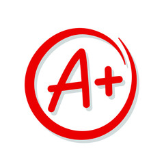 testing knowledge in the exam. The best result is A . flat vector illustration isolated on white background