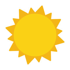 Sun isolated symbol black and white