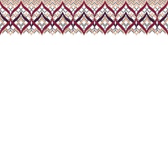 Linear Strokes Triple Underlaid Seamless Horizntal Border 