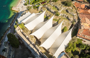 View from scaliger castle, Malcesine, Garda lake, Province of Verona, Italy