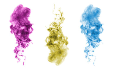smoke isolated on white