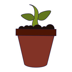 Plant pot symbol