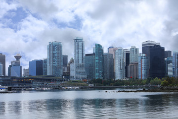 Fototapeta na wymiar View of the Vancouver, Canada cityscape