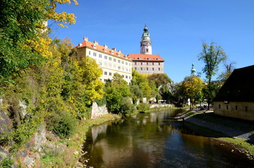 Fototapeta na wymiar Castle in Cesky Krumlov, Czech Republic