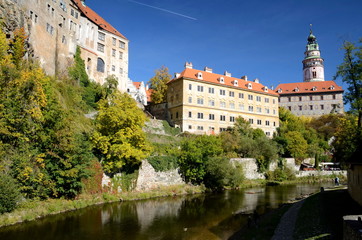 Fototapeta na wymiar Castle in Cesky Krumlov, Czech Republic