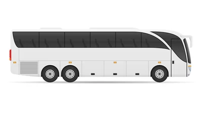 Foto op Canvas tour city bus stock vector illustration © ArtVisionStudio